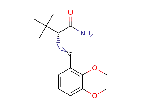 2-[(R)-N-(2,3-dimethoxybenzylidene)-amino]-3,3-dimethylbutanamide